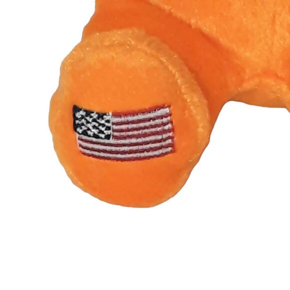 2003 Symbolz Orange Bear Florida Sunshine State Plush Stuffed BeanBag Toy 7.5" - Picture 7 of 8